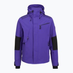 Kurtka narciarska męska EA7 Emporio Armani Ski Kitzbuhel Protectum7. Niebieskie kurtki męskie EA7 Emporio Armani, na zimę, l, bez wzorów, z materiału, sportowe, bez kaptura. Za 1,999.00 zł.
