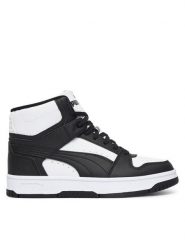 Puma Sneakersy Rebound Slam Mid Jr 408800 Biały. Białe buty sportowe chłopięce Puma, bez wzorów, ze skóry, bez zapięcia. Za 269.99 zł.