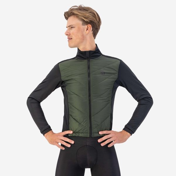 Bluza Rogelli Wadded II. Czarne bluzy sportowe męskie Rogelli, na zimę, bez wzorów, z gumy, sportowe, bez kołnierzyka, bez ramiączek. Za 410.00 zł.