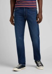 LEE MĘSKIE SPODNIE JEANSOWE LEE DAREN ZIP FLY DARK HUNT 112339067. Spodnie materiałowe męskie Lee, bez wzorów, z jeansu. Za 219.99 zł.