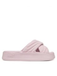 Puma Klapki Leadcat Platform 400340 05 Różowy. Czerwone klapki damskie Puma, bez wzorów, z nubiku, bez obcasa. Za 189.99 zł.