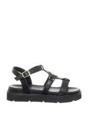 Patrizia Pepe Skórzane sandały w kolorze czarnym rozmiar: 38. Czarne sandały damskie Patrizia Pepe, bez wzorów, bez obcasa. Za 139.20 zł.