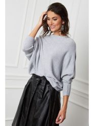 So Cachemire Sweter "Dragor" w kolorze jasnoszarym rozmiar: XL. Szare swetry klasyczne damskie So Cachemire, xl, z kaszmiru, bez kołnierzyka. Za 196.24 zł.