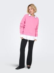 ONLY Bluza w kolorze jasnoróżowym rozmiar: S. Różowe bluzy bez kaptura damskie Only, s, z bawełny. Za 47.94 zł.