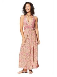 Ipanima Sukienka w kolorze jasnożółto-koralowym rozmiar: 34-40. Czerwone sukienki damskie Ipanima, bez wzorów, bez kołnierzyka, bez ramiączek, maxi. Za 78.99 zł.