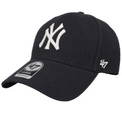Czapka z daszkiem dla dorosłych 47 MLB New York Yankees MVP Cap. Niebieskie czapki męskie 47 Brand, bez wzorów, z materiału. Za 99.99 zł.