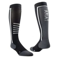 Skarpetki Ariat Tek Performance. Czarne skarpetki damskie Ariat, bez wzorów, z elastanu. Za 116.00 zł.