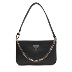 Torebka Guess. Czarne torebki klasyczne damskie Guess, z aplikacjami, bez dodatków. Za 349.99 zł.