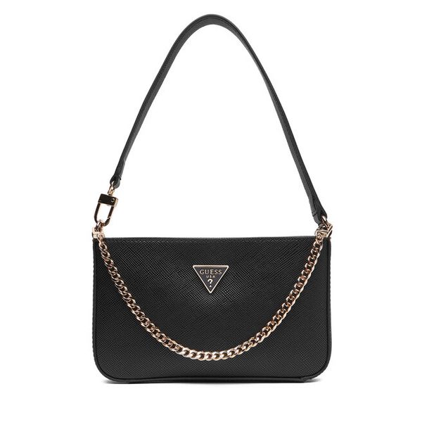 Torebka Guess. Czarne torebki klasyczne damskie Guess, z aplikacjami, bez dodatków. Za 349.99 zł.