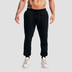 Spodnie dresowe męskie fitness oversize Base. Czarne spodnie sportowe męskie GYMBEAM, z bawełny. Za 143.90 zł.