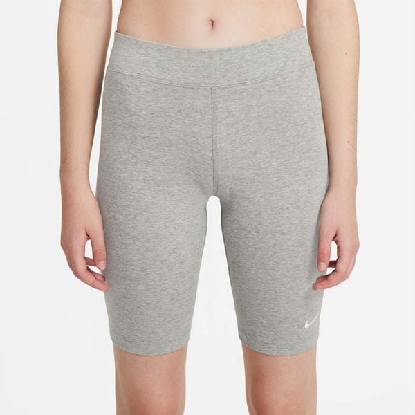 Spodenki treningowe damskie Nike Essentials Bike. Szare spodenki sportowe damskie Nike, xs, z bawełny, na fitness i siłownię. Za 133.70 zł.