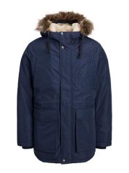 Jack & Jones Parka "David" w kolorze granatowym rozmiar: M. Niebieskie parki męskie Jack & Jones, m, bez wzorów. Za 202.03 zł.