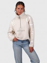 Brunotti Bluza polarowa "Chino" w kolorze beżowym rozmiar: XL. Brązowe bluzy bez kaptura damskie BRUNOTTI, xl, z polaru. Za 194.45 zł.