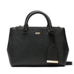 Torebka DKNY. Czarne torebki klasyczne damskie DKNY, bez wzorów, bez dodatków. Za 849.99 zł.