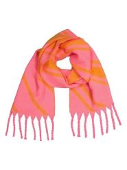 Pieces Szal w kolorze pomarańczowo-jasnoróżowym rozmiar: onesize. Pomarańczowe szaliki i kominy damskie Pieces, bez wzorów, z materiału. Za 60.99 zł.