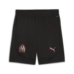 Męskie szorty treningowe Olympique Marsylia PUMA Black Copper Metallic. Czarne szorty męskie Puma, bez kołnierzyka. Za 267.96 zł.