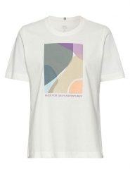 Camel Active Koszulka w kolorze białym rozmiar: XL. Białe bluzki damskie Camel Active, xl, bez wzorów, z bawełny, bez kołnierzyka, bez ramiączek. Za 73.99 zł.