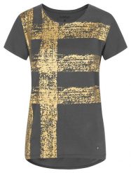 T-shirt damski Loap Asaja szary. Szare t-shirty damskie ÀLG, l, bez wzorów, z bawełny, bez kołnierzyka. Za 158.99 zł.