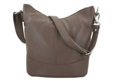 Listonoszka skórzana BARBERINI'S c. beżowa 508-9. Brązowe shopper bag damskie Barberinis, bez wzorów, ze skóry, przez ramię, duże, bez dodatków. Za 219.99 zł.