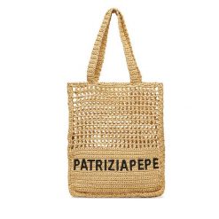 Torebka Patrizia Pepe. Brązowe torebki klasyczne damskie Patrizia Pepe, bez wzorów, bez dodatków. Za 639.99 zł.