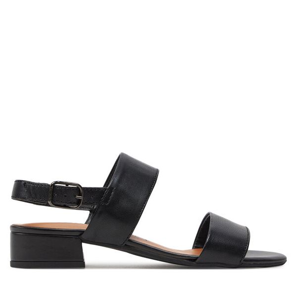 Sandały Tamaris. Czarne sandały damskie Tamaris, bez wzorów, bez obcasa, na płaskiej podeszwie. Za 179.99 zł.