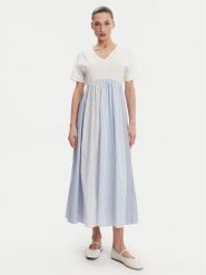 Weekend Max Mara Sukienka codzienna Brozno 2515621082 Biały Relaxed Fit. Białe sukienki damskie Weekend Max Mara, na co dzień, xl, bez wzorów, z bawełny, bez kołnierzyka, bez ramiączek, proste. Za 1,209.00 zł.