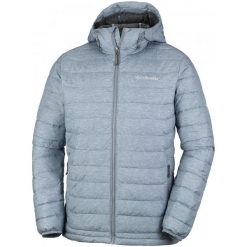 COLUMBIA kurtka zimowa Powder Lite Hooded Jacket Grey Ash Print L. Szare kurtki treningowe męskie Columbia, na zimę, l, bez wzorów, z materiału, omni-heat (columbia). W wyprzedaży za 379.00 zł.