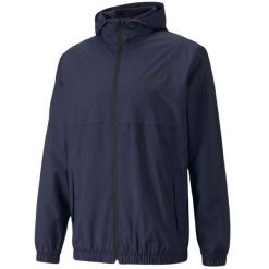 Kurtka męska Puma ESS Solid Windbreaker. Niebieskie kurtki męskie Puma, m, bez wzorów, sportowe, bez kaptura. Za 179.00 zł.