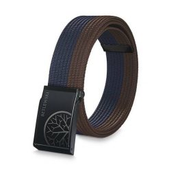 Pasek parciany BETLEWSKI PRC-10_CZ-3 XL brązowo-granatowy. Brązowe paski męskie Betlewski, bez wzorów, z materiału. Za 34.99 zł.