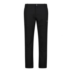 Spodnie z poliestru CMP. Czarne spodnie materiałowe męskie CMP, bez wzorów, z poliesteru. Za 340.00 zł.