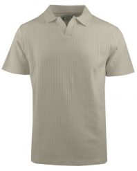 Dzianinowa Koszulka Polo - Dekolt Bez Guzików - Brave Soul - Beżowa. Brązowe koszulki polo męskie Brave Soul, l, bez wzorów, z bawełny, bez ramiączek. Za 99.00 zł.