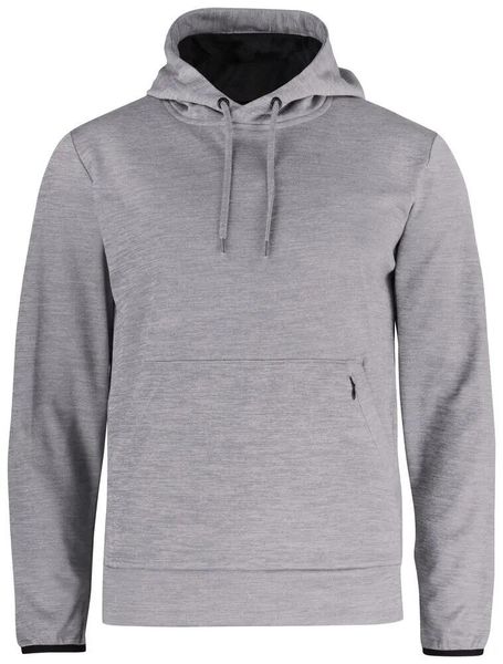 Clique Oakdale funkcjonalna bluza z kapturem szary melanż – grey melange. Szare bluzy sportowe męskie CLIQUE, bez wzorów, sportowe, bez kołnierzyka, bez ramiączek. Za 233.14 zł.