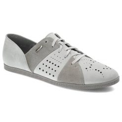 Szare Półbuty Maciejka Wygodne Skórzane Buty Damskie. Szare półbuty damskie Maciejka, z aplikacjami, z nubiku, eleganckie, bez obcasa, na płaskiej podeszwie. Za 169.00 zł.