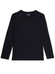 Tommy Hilfiger Bluzka KB0KB04141 Czarny Long Sleeve. Czarne t-shirty chłopięce Tommy Hilfiger, bez wzorów, z bawełny, bez ramiączek. Za 89.99 zł.