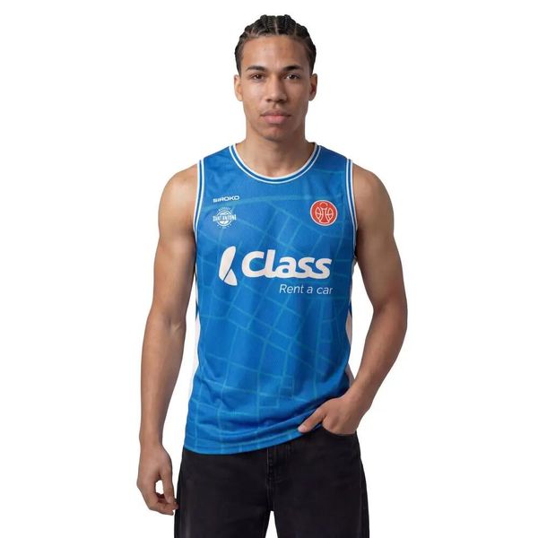Oficjalna koszulka Club Bàsquet Sant Antoni dla dorosłych Siroko Domowa koszul. Niebieskie t-shirty damskie SIROKO, xl, bez wzorów, z materiału, bez kołnierzyka. Za 173.00 zł.