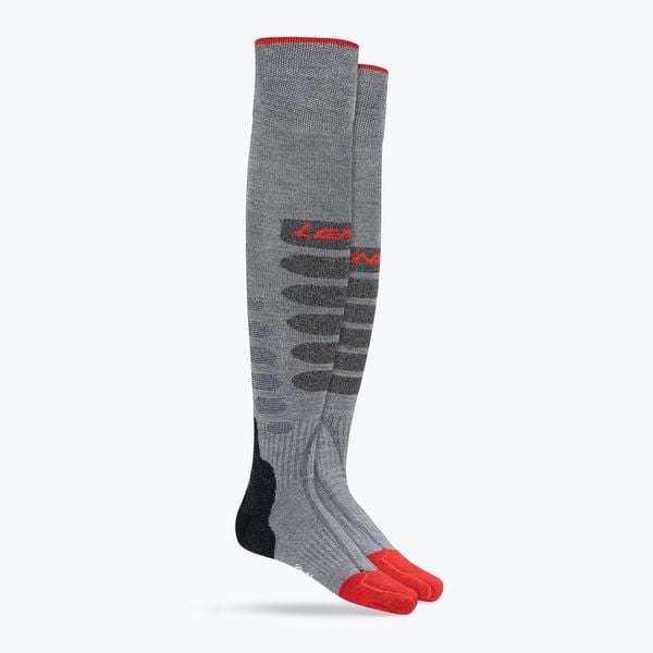Skarpety narciarskie podgrzewane Lenz Heat Sock 5.1 Toe Cap Slim Fit. Szare skarpetki damskie LENZ, bez wzorów. Za 460.00 zł.