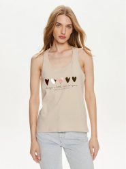 ONLY Top Henny 15327669 Écru Regular Fit. Topy damskie Only, s, bez wzorów, z bawełny, bez kołnierzyka. Za 79.99 zł.