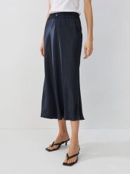 Someday. Spódnica w kolorze granatowym rozmiar: 34. Niebieskie spódniczki damskie Someday, bez wzorów, z wiskozy, maxi, proste. Za 165.99 zł.