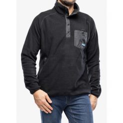 Bluza polarowa męska Kavu Teannaway. Czarne bluzy bez kaptura męskie KAVU, m, z polaru. Za 287.99 zł.