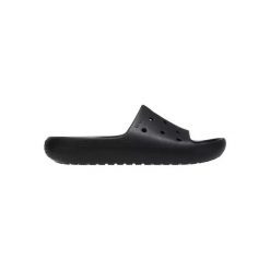 Klapki Crocs Model Classic Slide V2 Kolor Czarny. Czarne klapki damskie Crocs, bez wzorów, z gumy, bez obcasa. Za 203.00 zł.