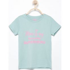 T-shirt z nadrukiem - Zielony. Zielone koszulki dziewczęce Reserved, l, bez wzorów, bez kołnierzyka. Za 29.99 zł.