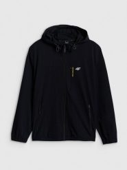 4F Kurtka przejściowa męska - czarna L. Czarne kurtki męskie 4f, l, bez wzorów, bez kaptura. Za 269.99 zł.