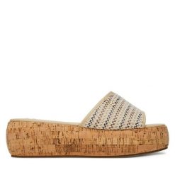 Klapki Roxy. Brązowe klapki damskie Roxy, bez wzorów, bez obcasa. Za 139.99 zł.