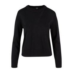 Sweter damski z okrągłym dekoltem Urban Classics. Czarne swetry klasyczne damskie Urban Classics, na zimę, z materiału, bez kołnierzyka. Za 175.50 zł.