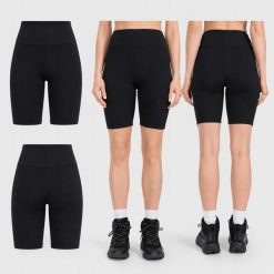 SPODENKI DAMSKIE 4F LEGGINSY KRÓTKIE KOLARKI KRÓTKIE KOLOR CZARNY. Czarne legginsy sportowe damskie 4f, l, z materiału, do biegania. Za 99.99 zł.