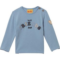 Koszulka w kolorze błękitnym. Niebieskie t-shirty chłopięce Steiff, bez wzorów, bez ramiączek. W wyprzedaży za 42.95 zł.