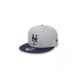 Czapka typu snapback New Era MLB New York Mets. Szare czapki męskie New Era, bez wzorów, z bawełny, sportowe. Za 202.95 zł.