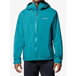 Kurtka przeciwdeszczowa męska Columbia Ampli-Dry II Shell. Zielone kurtki męskie Columbia, m, bez wzorów, sportowe, bez kaptura. Za 485.99 zł.