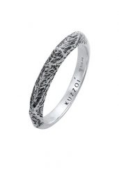 KUZZOI Męski pierścionek obrączka wąska Used Look Solid Trend w srebrze 925 Sterling Silver Biżuteria męska 1 ct Męskie. Szara biżuteria dla mężczyzn KUZZOI, srebrne. Za 211.64 zł.