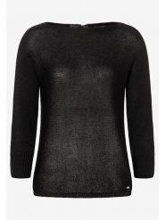 More & More Sweter w kolorze czarnym rozmiar: 36. Czarne swetry klasyczne damskie MORE & MORE, ze splotem, bez kołnierzyka. Za 91.45 zł.